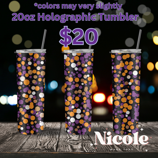 20oz Tumbler - Halloween Holographic